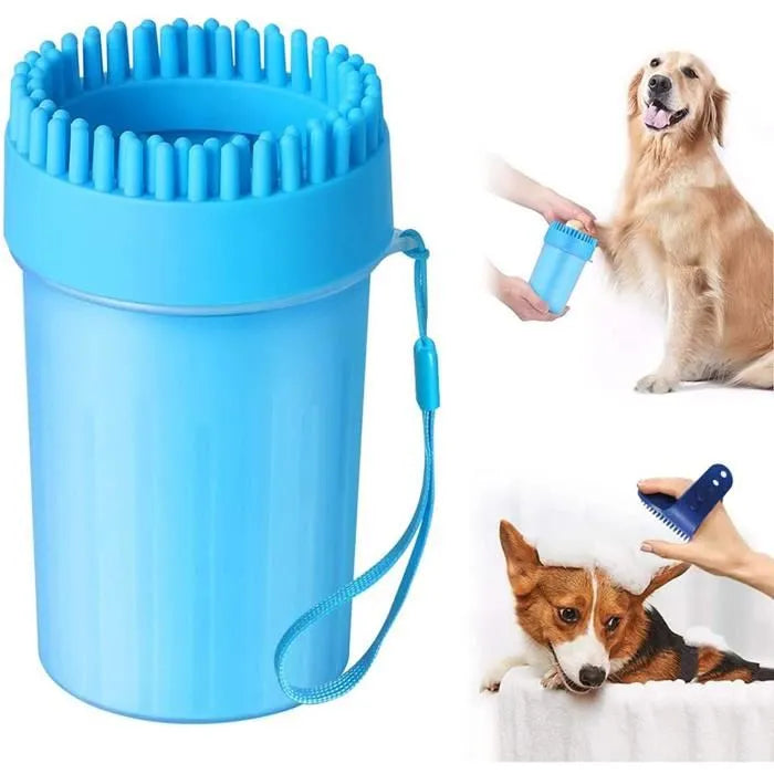 Nettoyeur de Pattes pour Chien – Silicone Souple, Format Portable